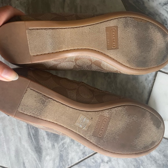 7.5 Coach flats - khaki/navy - Picture 5 of 5